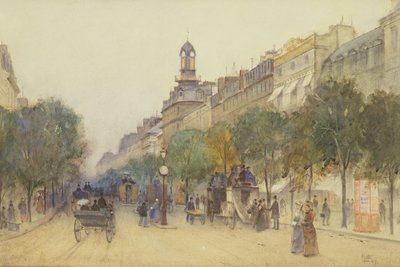 The Boulevard des Italiens, Paris by J. Little